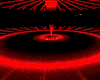 red tron floor light