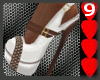 J9~Studded Heels White