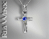 Sapphire Cross Silver
