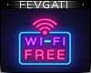 Free Wi Fi - neon sign
