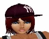 FUSHIA CAP/ RED HAIR
