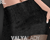 V| Black Suede Skirt