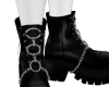 M-Black Chained Boots