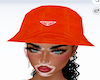 Orange Prada Bucket Hat