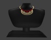 ruby red and gold neckla
