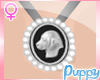 [Pup] Dog Cameo Necklace