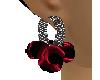 ~LS~Pearl Earrings Red