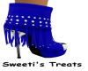 dark blue  tassel  boot