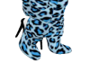 LEOPARD BLU SCRUNCH BOOT