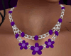 Purple Flower Jewel set