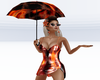 IMVU+ Fall Fire Umbrella