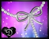 {D} Bow Pearls Necklace 