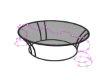 Black Table Neon Pink