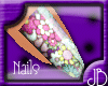 (JB)SmallH Flower Nails