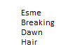 Esme Breaking Dawn Hair