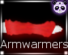 Red arm warmers (m)