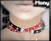 x Collar Cute Red/Black