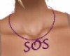 SOS Necklace Purple