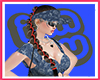 [e] Sara Denim Visor Hat