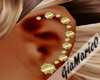 g;gold falls earrings