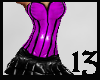 13 PVC Mini Dress Purple