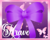 [K] BOW CHOKER PURPLE