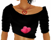 Two Hearts Black Top