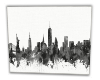 NYC Skyline Watercolor