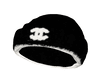 black white cc beanie