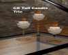 CD Tall Candle Trio