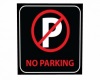NO Parking sign