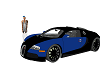 Blue & Black Bugatti