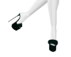 Emerald furry heels