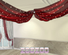 Ceiling draped curtains