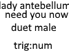 lady ante need u duet ma