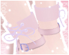 Ko ll Lace Anklets PinkB