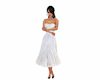 white 50's style dress