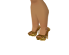 Gold Glitter Sexy shoe