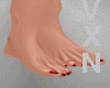 V-Feet &Red Nails
