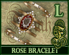 Rose Bracelet Red L