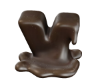 Chocolate Letter V