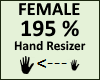 Hand Scaler 195% Female