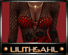 LS~BF SOFTLACE RED DRESS
