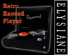 {E} Retro Record Player