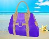 Purple Capri Beach Bag
