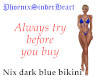 Nix dark blue bikini