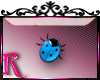 *R* Blue Ladybug Sticker