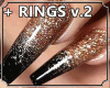 Glitter Nails +Rings v.2