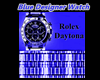 Blue Designer Watch