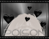 |P|Black Floating Hearts